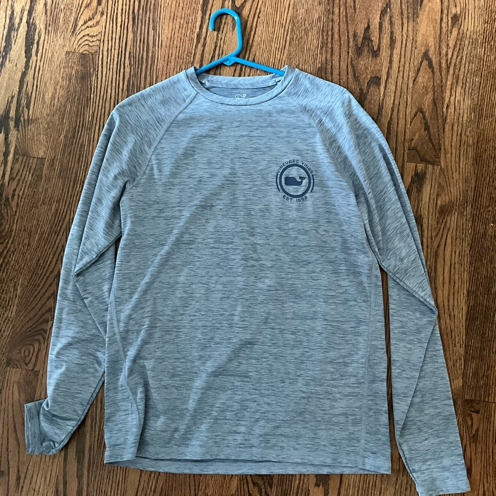 Vineyard Vines Heather Gray Long Sleeve Tee MENS XS